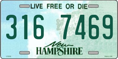 NH license plate 3167469