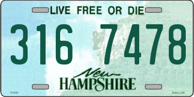 NH license plate 3167478