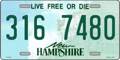 NH license plate 3167480