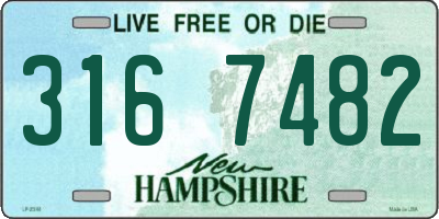 NH license plate 3167482
