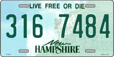 NH license plate 3167484