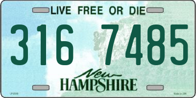 NH license plate 3167485