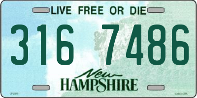 NH license plate 3167486
