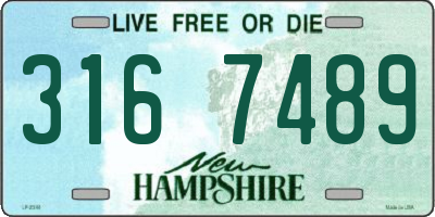 NH license plate 3167489