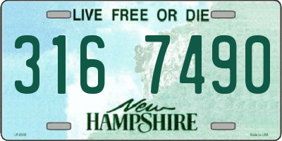 NH license plate 3167490