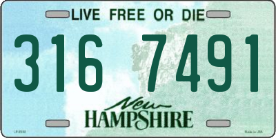 NH license plate 3167491