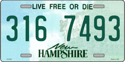 NH license plate 3167493