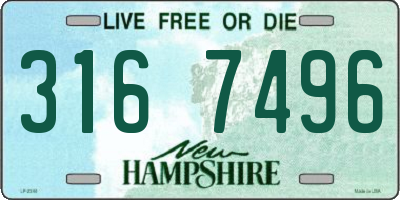 NH license plate 3167496