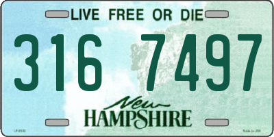 NH license plate 3167497
