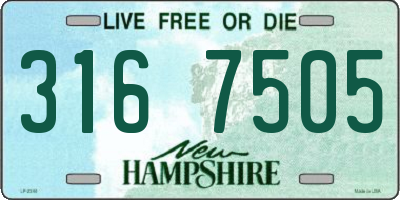 NH license plate 3167505
