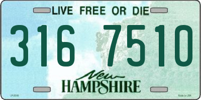 NH license plate 3167510