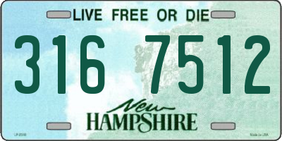 NH license plate 3167512