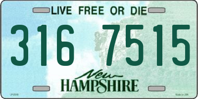 NH license plate 3167515