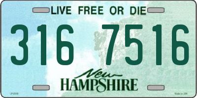 NH license plate 3167516