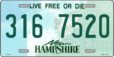 NH license plate 3167520