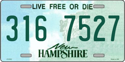 NH license plate 3167527