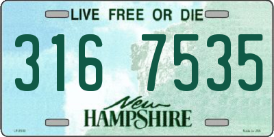 NH license plate 3167535