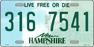 NH license plate 3167541