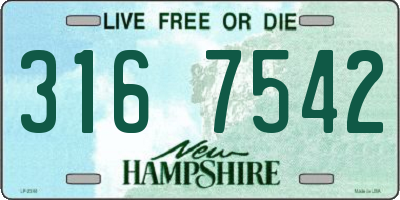 NH license plate 3167542