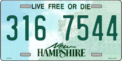 NH license plate 3167544