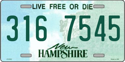 NH license plate 3167545