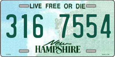 NH license plate 3167554