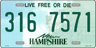 NH license plate 3167571