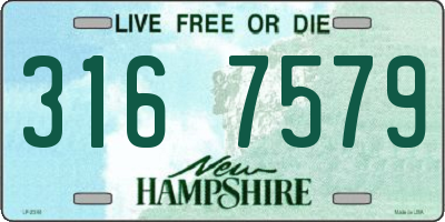 NH license plate 3167579