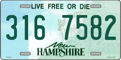 NH license plate 3167582