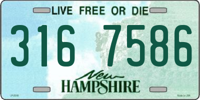 NH license plate 3167586