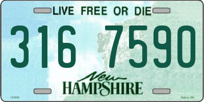 NH license plate 3167590