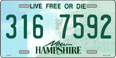 NH license plate 3167592