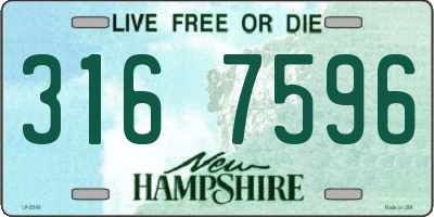 NH license plate 3167596