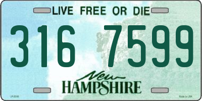 NH license plate 3167599