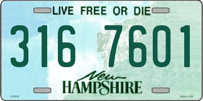 NH license plate 3167601