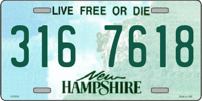 NH license plate 3167618
