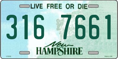 NH license plate 3167661