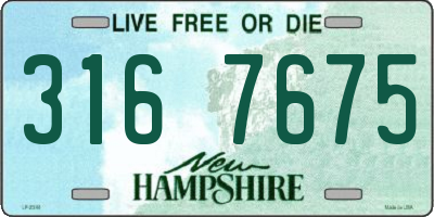 NH license plate 3167675