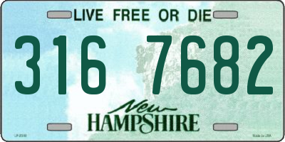 NH license plate 3167682