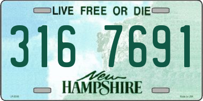 NH license plate 3167691