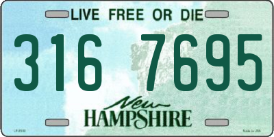 NH license plate 3167695