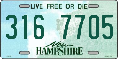 NH license plate 3167705