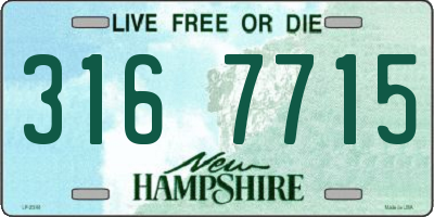 NH license plate 3167715