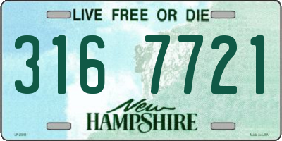 NH license plate 3167721