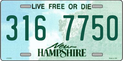 NH license plate 3167750