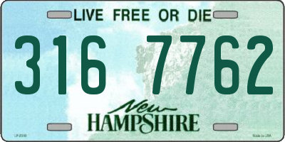 NH license plate 3167762