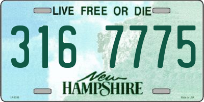 NH license plate 3167775