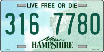 NH license plate 3167780