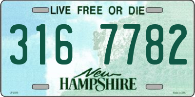 NH license plate 3167782