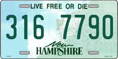 NH license plate 3167790